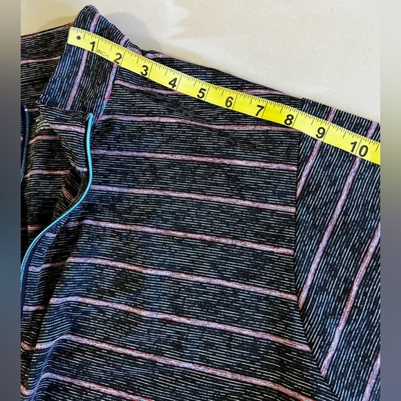Mens Antigua Performance 1/2 Zip Size XXL “Logo” Top Color Charcoal Stripes - Picture 11 of 16